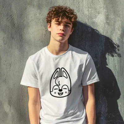 koszulka młodzieżowa męska z nadrukiem stray kids kpop biała