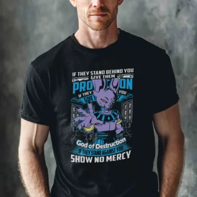 Koszulka męska z nadrukiem Dragon Ball czarna